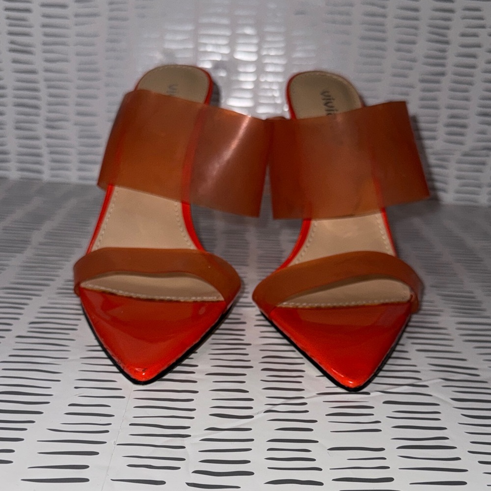 Stylish Orange Women's Mules